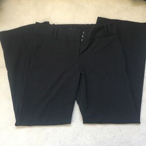 Wide leg black trousers